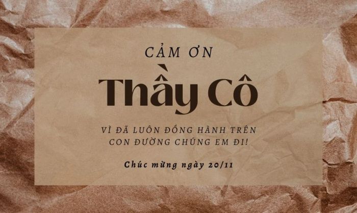 Phông chữ Black Mango tạo điểm nhấn ấn tượng trong ngày Nhà giáo Việt Nam