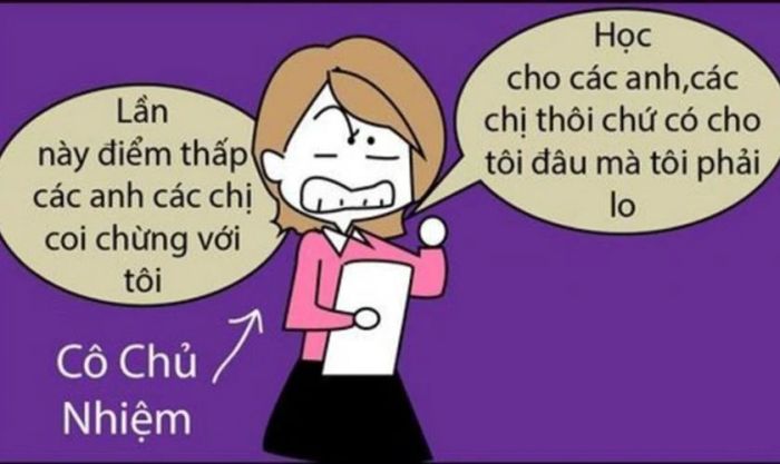 Meme về các thầy cô giáo Việt Nam đầy hài hước