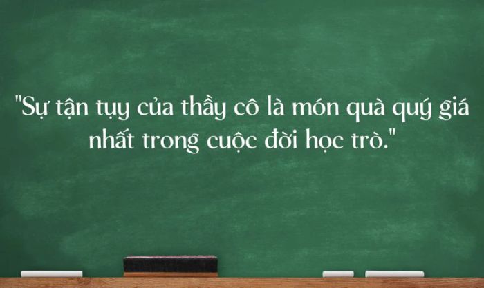 Danh ngôn về sự hy sinh và tận tụy của thầy cô