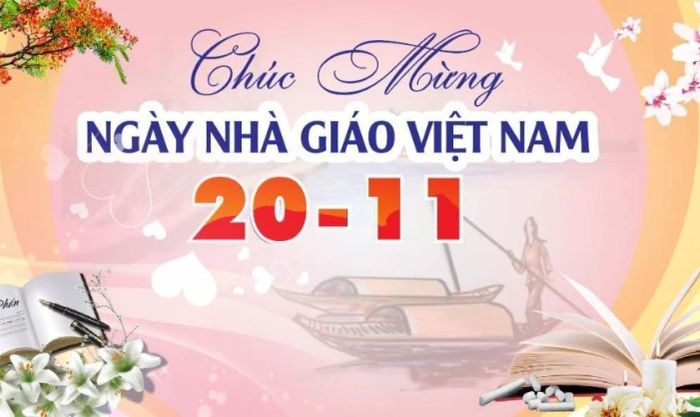 Thiệp chúc mừng ngày Nhà giáo Việt Nam đẹp và ý nghĩa