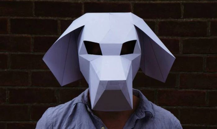 Mặt nạ Halloween 3D phong cách Geometric