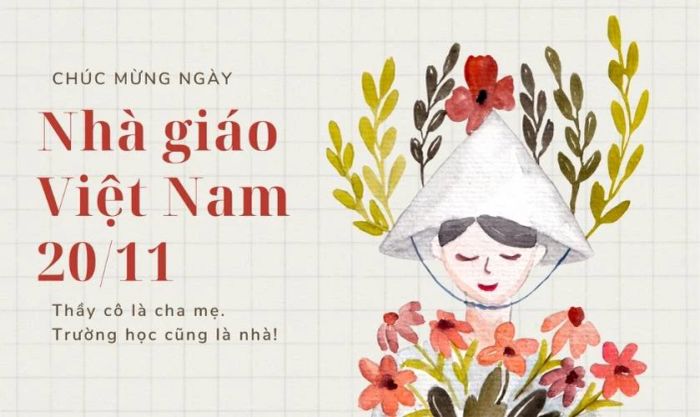 Mẫu frame đăng caption chúc mừng ngày 20/11 trên Facebook