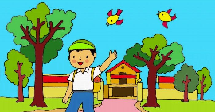 Tưởng tượng 10 năm sau trở về thăm lại ngôi trường thân yêu