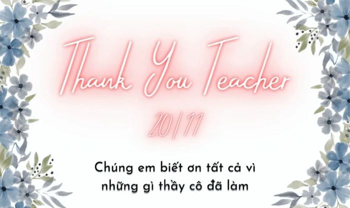 Phông chữ Grimpt Script tạo điểm nhấn nghệ thuật trong ngày Nhà giáo Việt Nam