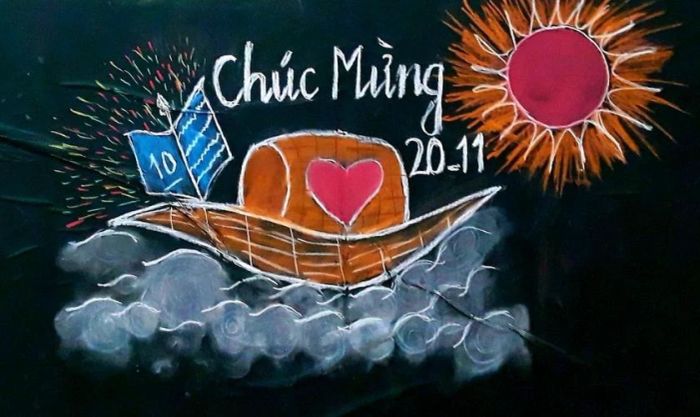 Tổng hợp các mẫu trang trí bảng 20/11 dễ thực hiện và ấn tượng