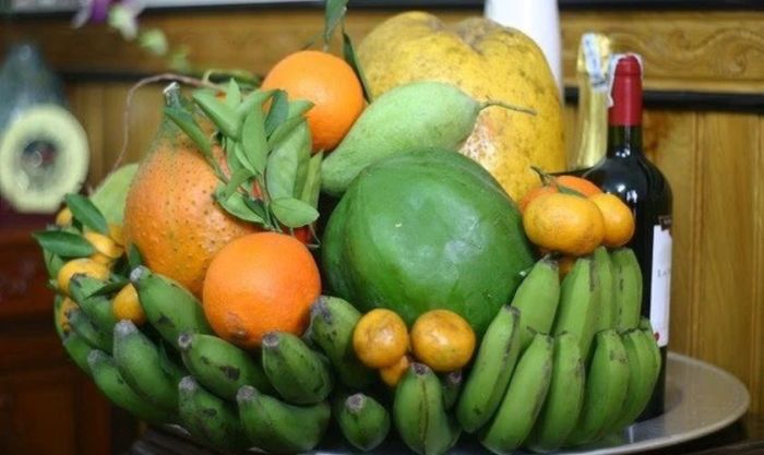 Chuối xanh luôn là phần không thể thiếu trong mâm ngũ quả miền Bắc