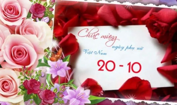 Mẫu thiệp kết hợp hoa hồng dành tặng cô