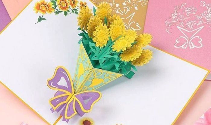 Mẫu thiệp 20/10 handmade ý nghĩa