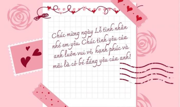 Thiệp Valentine ngọt ngào, dễ thương dành tặng bạn gái yêu thương