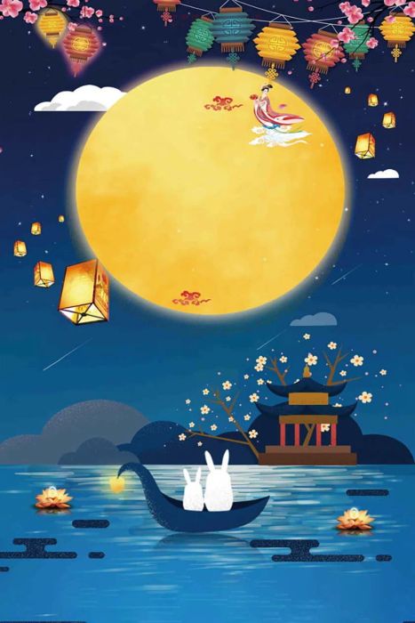 Chủ đề hình nền Trung thu ngộ nghĩnh và dễ thương