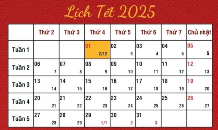Tết Dương lịch 2025 sẽ được nghỉ bao nhiêu ngày?