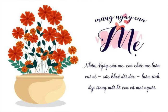 Chúc mẹ luôn mạnh khỏe và hạnh phúc bên con cháu