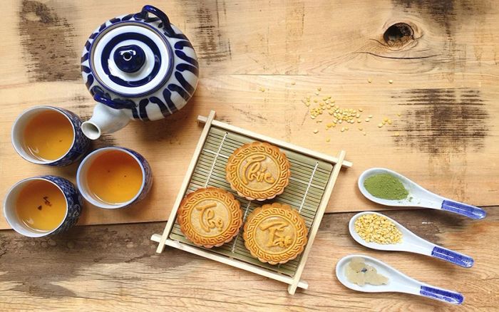 Hình nền chủ đề bánh Trung thu đẹp mắt