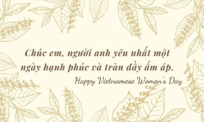 Mẫu thiệp 20/10 màu vàng tươi sáng dành tặng người yêu