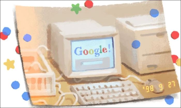 Hình ảnh kỷ niệm sinh nhật của Google