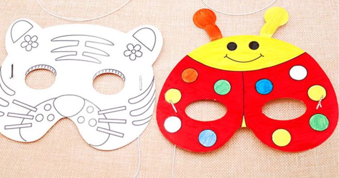 Cách làm mặt nạ Trung thu từ giấy Carton