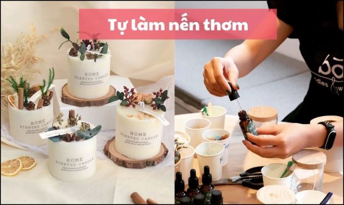 Nến thơm tự làm - gửi gắm tình yêu