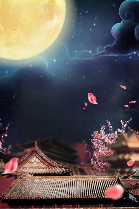 Hình nền chủ đề Trung thu với trăng tròn