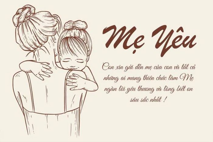 Chúc mẹ một ngày lễ thật vui vẻ và ấm áp