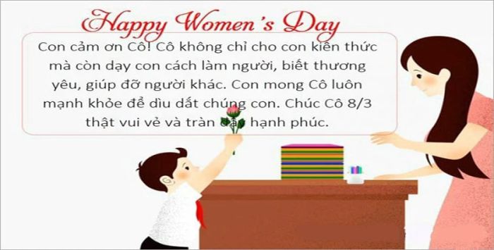 Chúc mừng ngày Quốc tế Phụ nữ với những lời chúc trân trọng và tốt đẹp nhất