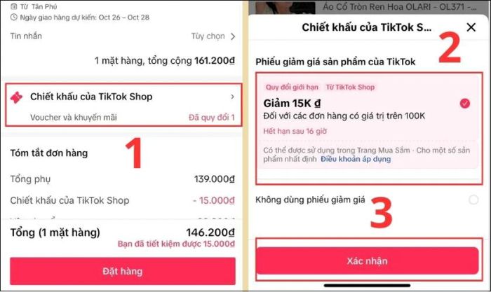 Hướng dẫn chi tiết cách áp dụng mã giảm giá khi mua sắm trên TikTok Shop dành cho người mới