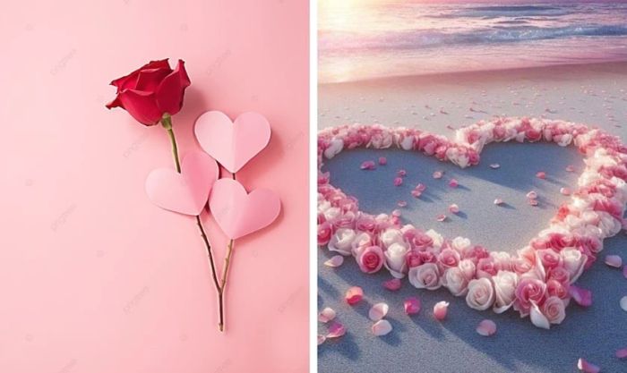 Hình nền Valentine đẹp và lãng mạn với hoa hồng