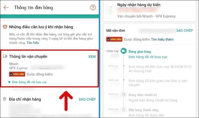 Có thể theo dõi tình trạng giao hàng mà không cần tra cứu số điện thoại shipper Shopee Express không?