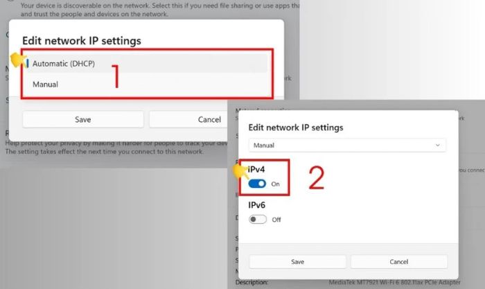 Cấu hình IP tĩnh