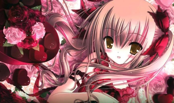 Hình nền Valentine anime sinh động HD