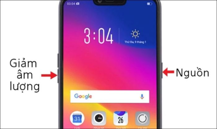 hướng dẫn phá mật khẩu OPPO bằng Hard reset