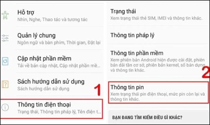Cách kiểm tra tình trạng pin trên điện thoại Samsung nhanh chóng