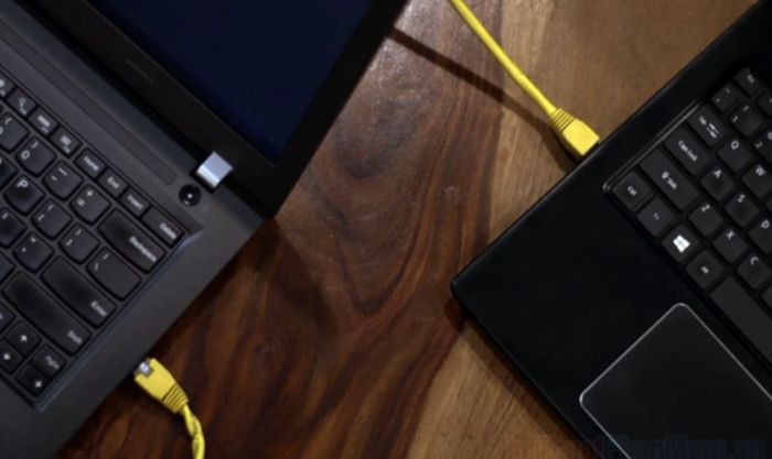 Kết nối hai máy tính bằng cáp LAN