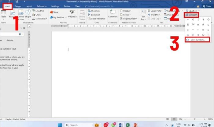 Cách nhập dấu cộng và trừ trong Word nhanh chóng