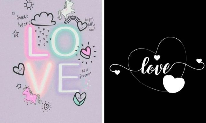 Hình nền Valentine đẹp nhất với chữ Love
