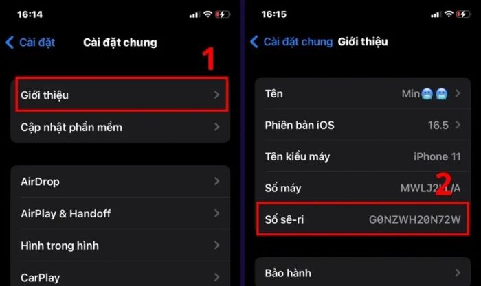 Sao chép dãy số Sê-ri của thiết bị