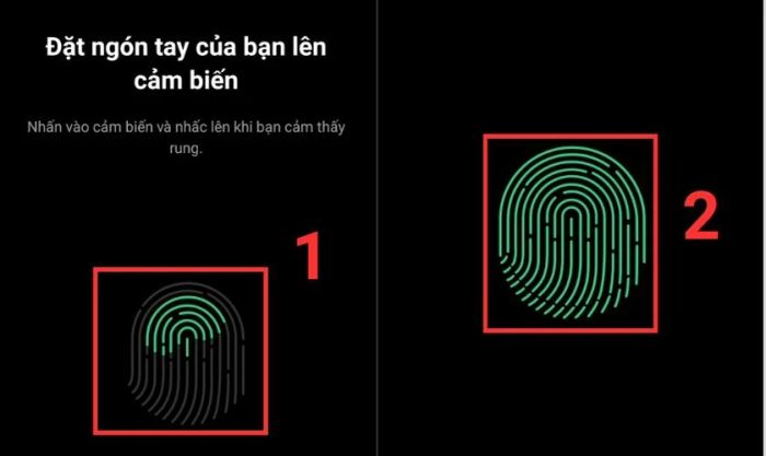 cách thiết lập vân tay làm mật khẩu khóa điện thoại