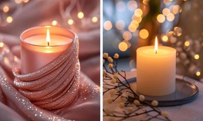 Hình nền đẹp với nến và ánh sáng