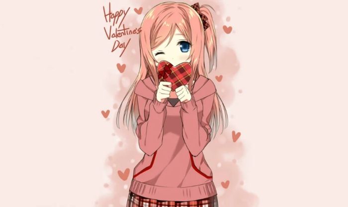 Hình nền Valentine anime sinh động 4K