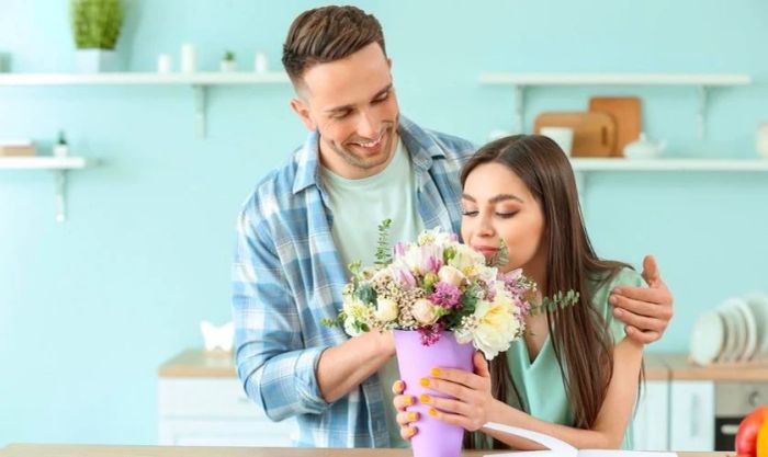 Những bó hoa tươi lãng mạn cho vợ vào ngày 8/3