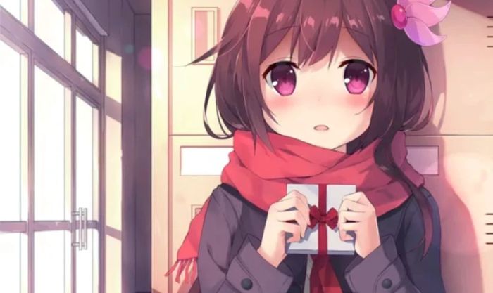 Hình nền Valentine anime sinh động 8K