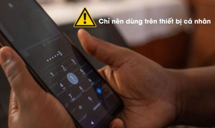 Những lưu ý khi mở khóa PIN không cần nhấn OK trên Samsung