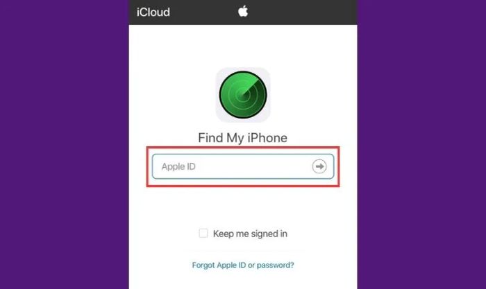 Đăng nhập vào tài khoản ID Apple của bạn