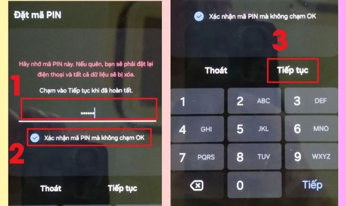 Hướng dẫn nhập mã PIN Samsung không cần nhấn OK đơn giản