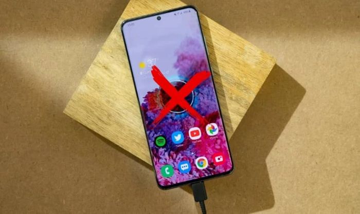 Lý do điện thoại không thể sạc vào pin
