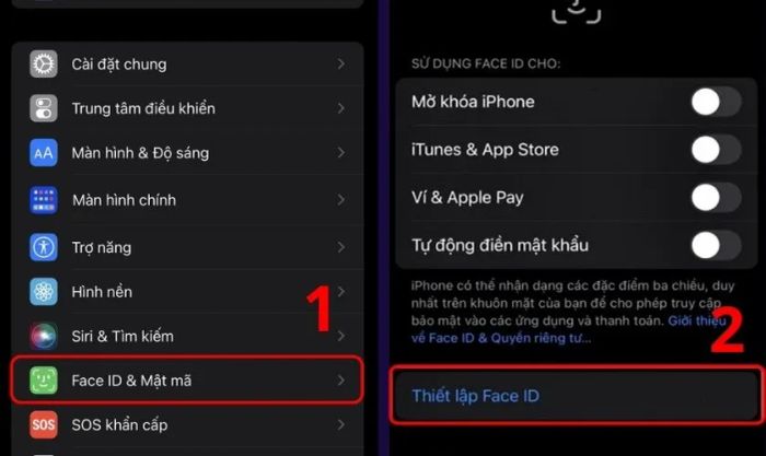 Phương pháp kiểm tra Face ID trên iPhone cũ
