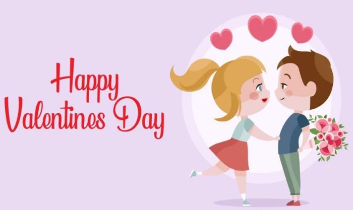 Hình nền Valentine chibi dễ thương 8K