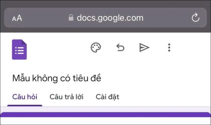 Tạo Google Form thông qua Google Biểu Mẫu