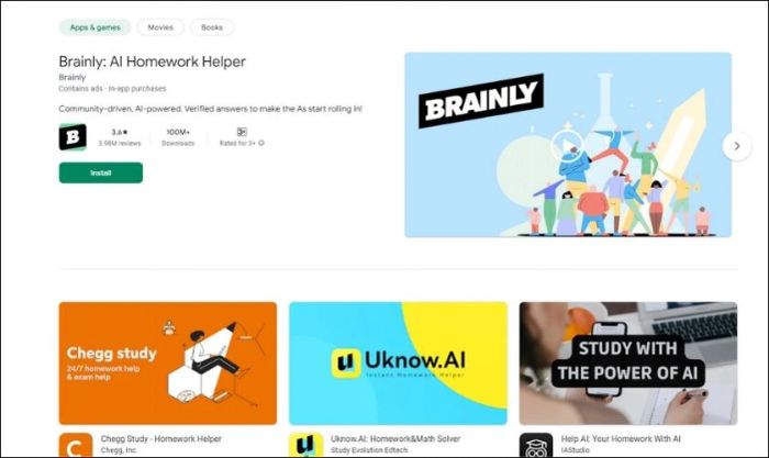 App Brainly có giao diện thân thiện, dễ sử dụng và cung cấp phiên bản miễn phí cho người dùng