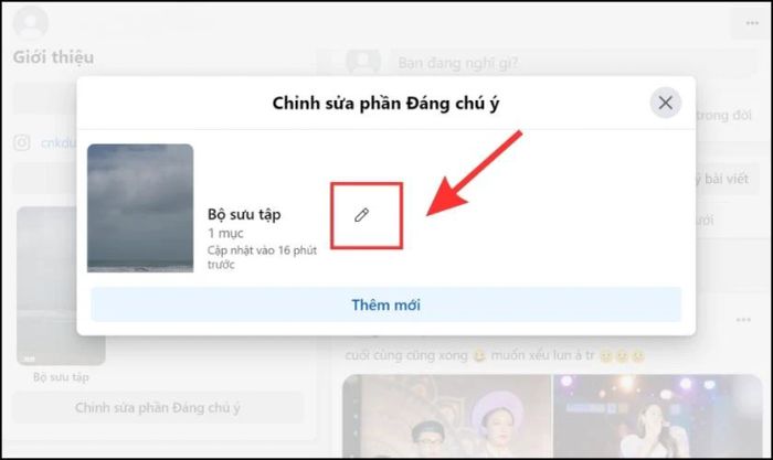 Nhấn vào biểu tượng cây bút để bắt đầu chỉnh sửa nội dung.