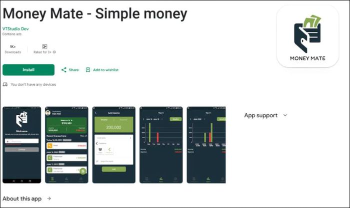 Money Mate - Quản lý chi tiêu và dự trù ngân sách tự động chi tiết